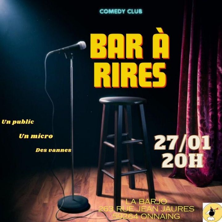 Comedy Club organisé par youssef le daron! ouverture des portes dés 18h30 en musique/ apéro buvette 